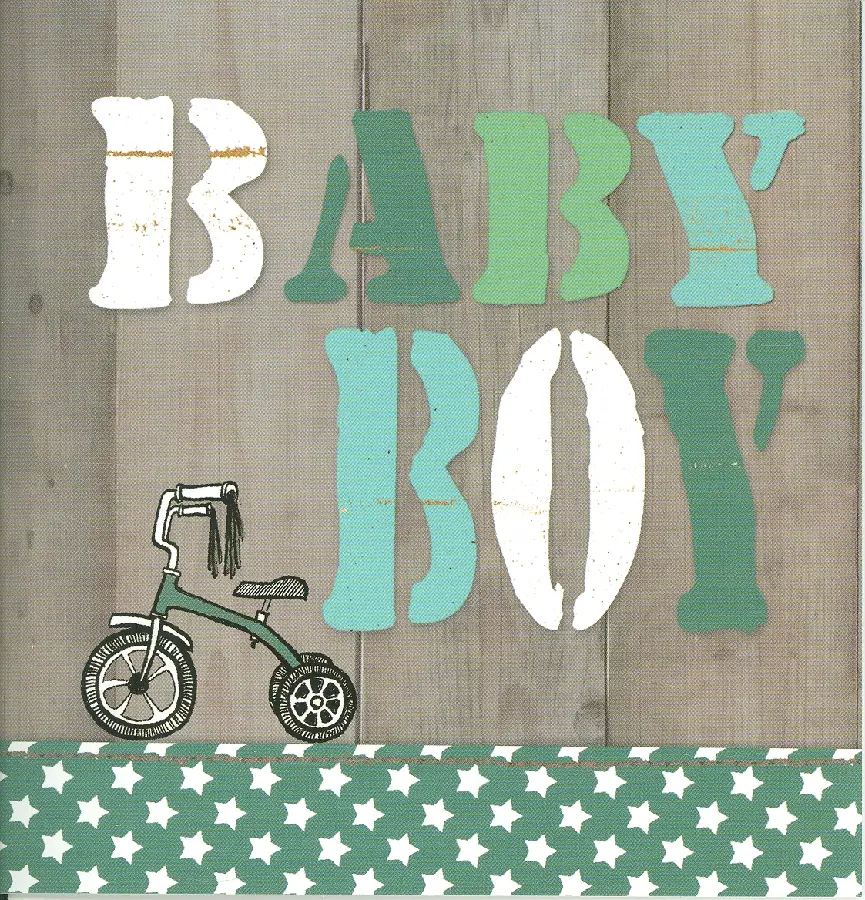 Wenskaart baby boy
