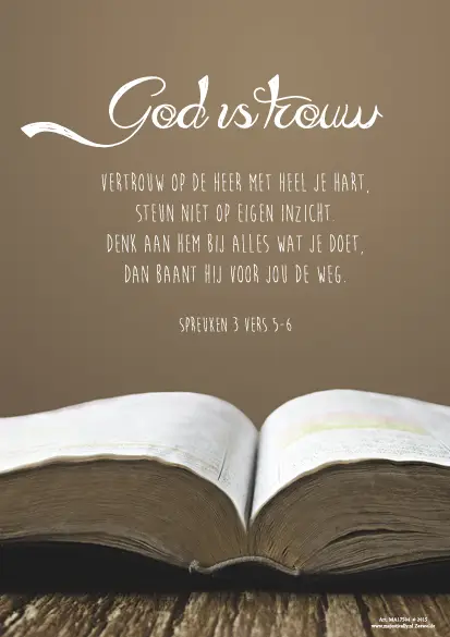 Viltbord God is trouw