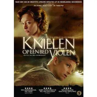 Knielen Op Een Bed Van Violen