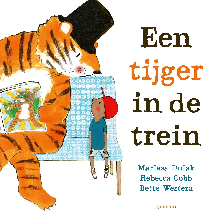 Tijger in de trein