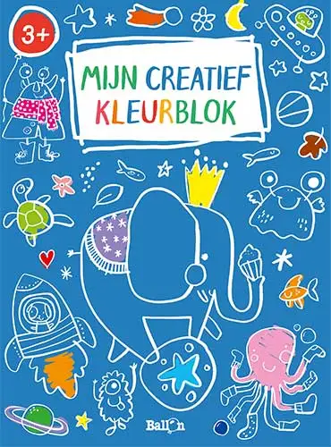 Mijn creatief kleurblok blauw 2+