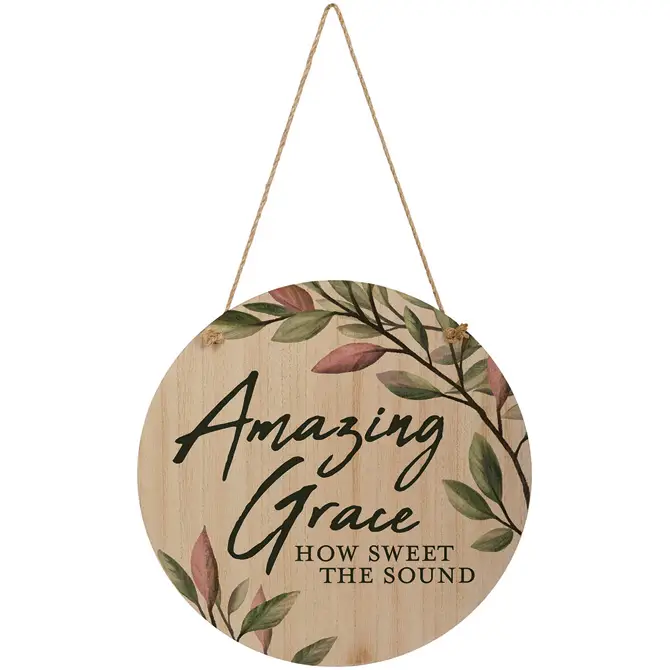 Round wall plaque Amazing Grace