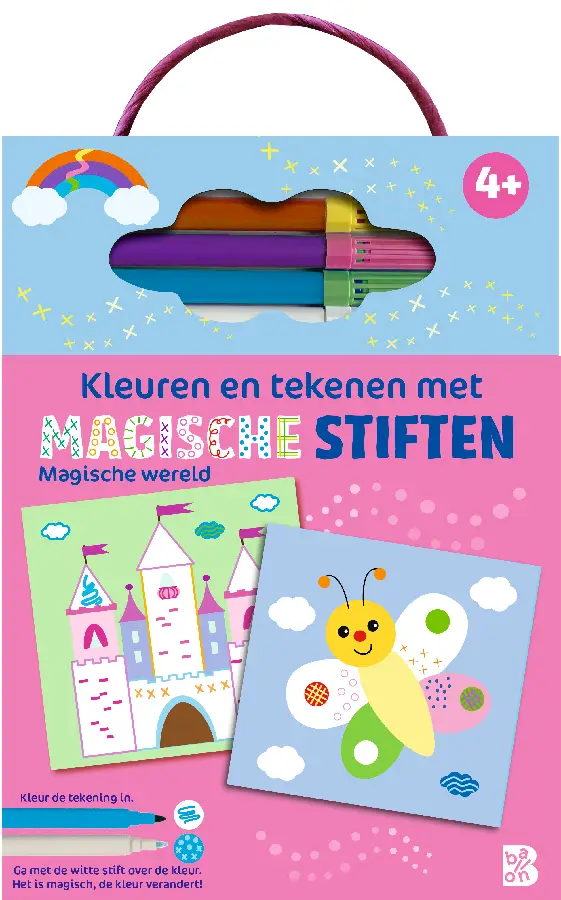 Kleuren en tekenen met magische stiften: