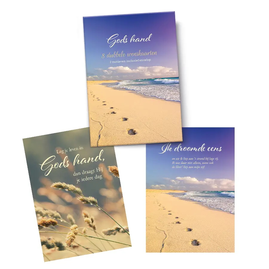 Mapje Notecards Gods hand ( 2 x 4)