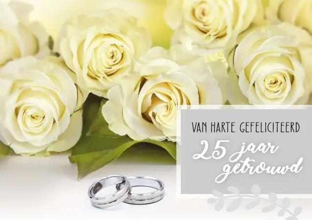 25 jaar getrouwd