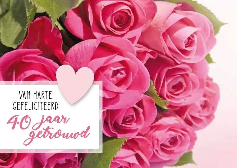 40 jaar getrouwd
