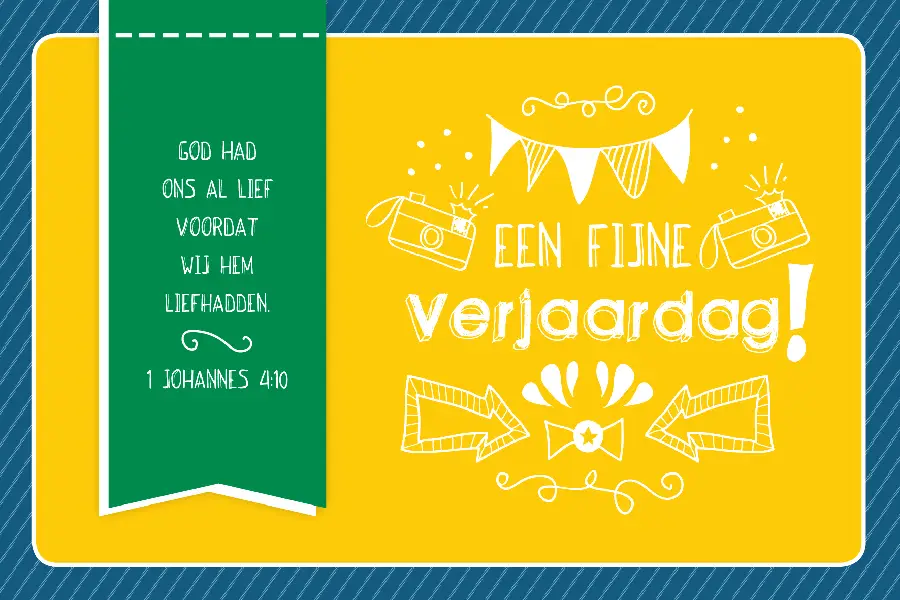 Ansichtkaart verjaardag tienerjongen