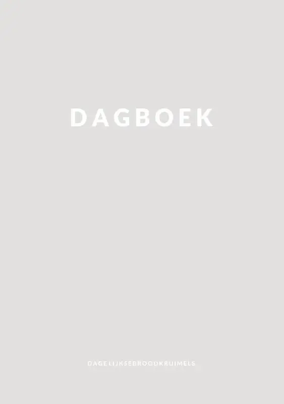 Dagboek DagelijkseBroodkruimels