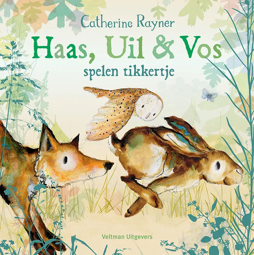 Haas uil & vos spelen tikkertje