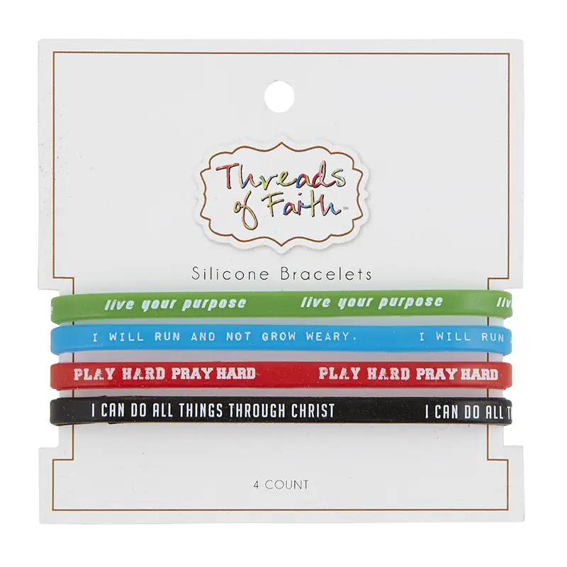 Silicone bracelets live I will pray hard