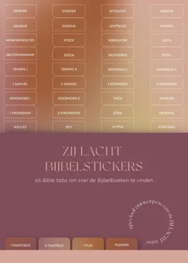 Zij Lacht bijbelstickers