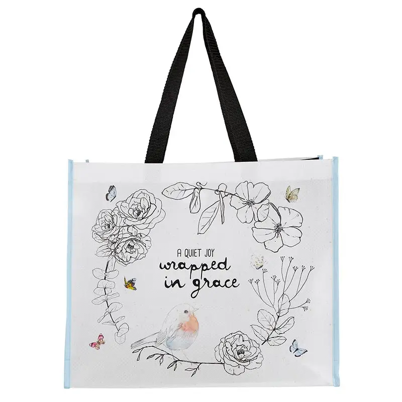 Laminated Tote Bag Wrapped in Grace