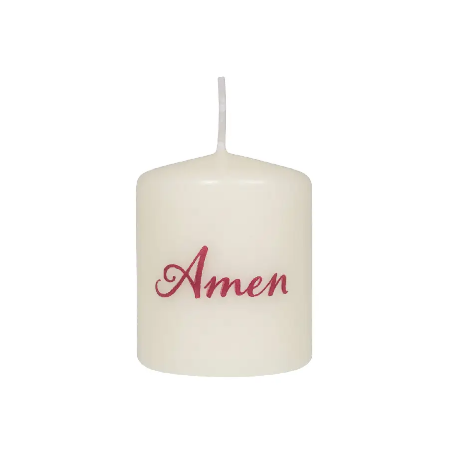Stompkaarsje Amen 6 cm
