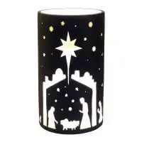 Windlicht Groot 12,5cm Stal/Sterrenhemel